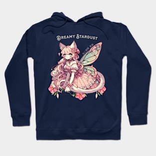 Enchanted Dreamy Stardust - A Cat Fairycore Fantasy Hoodie